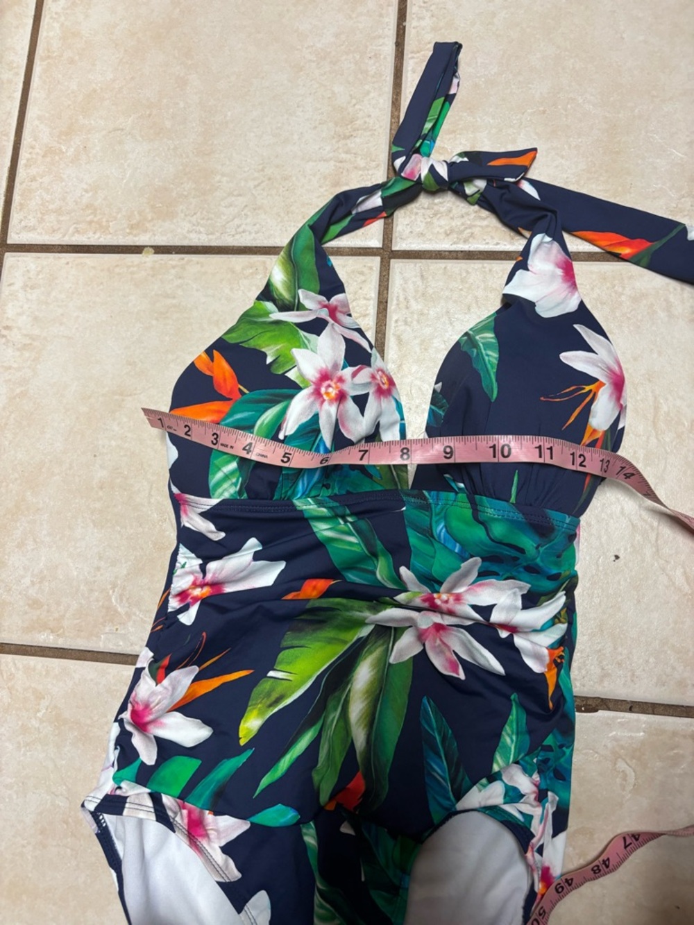 Lauren Ralph Lauren tummy control tropical print one piece size 6 - Picture 8 of 8